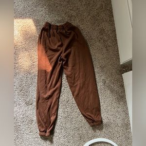 brown shein sweatpants